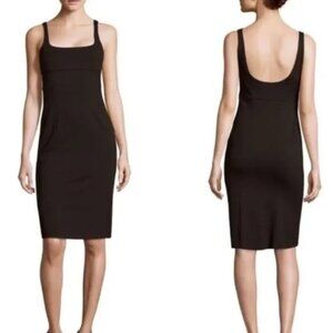 Women's Black Scoop-Back Tank Dress